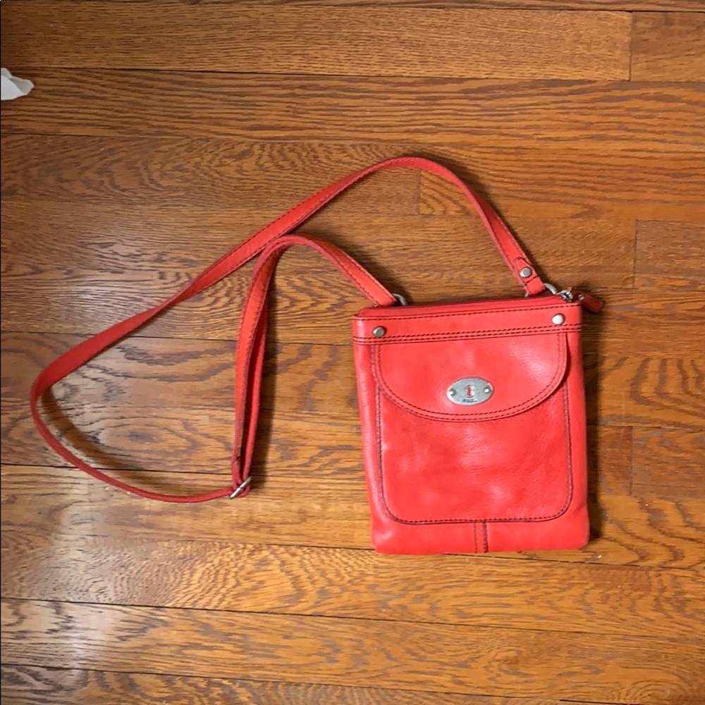 Red crossbody bag